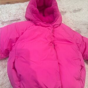 GAP Bright Pink Kids Puffer Jacket